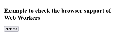 Learn Web Worker Support