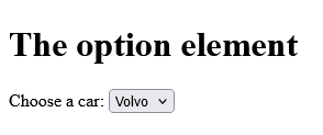 How to add HTML <option> Tag