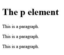 How to craete HTML <p> Tag