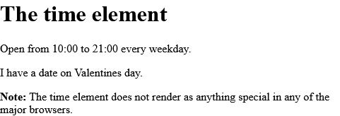 How to create HTML <time> Tag